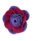 Classic felt  rose Brooch - Purple